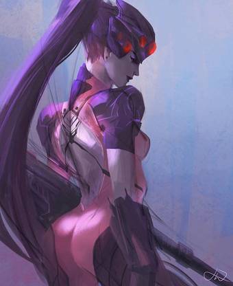 Overwatch Digital Art Artwork Widowmaker Overwatch Matte Finish Poster Photographic Paper