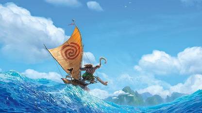 Moana Vaiana Waialiki Heihei Pua Matte Finish Poster Photographic Paper