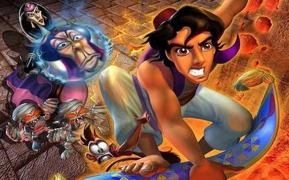 Aladdin And Magic Lamp Cartoon Movie Disney Matte Finish Poster Photographic Paper