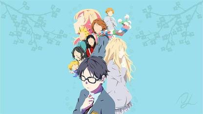 Shigatsu Wa Kimi No Uso Arima Kousei Miyazono Kaori Sawabe Tsubaki Matte Finish Poster Photographic Paper