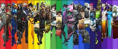 Video Game Overwatch Bastion Overwatch D Va Overwatch Matte Finish Poster Photographic Paper