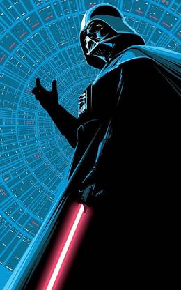 Darth Vader Lightsaber Minimalism Portrait Display Matte Finish Poster Photographic Paper