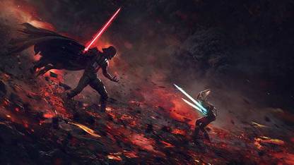 Star Wars Anakin Skywalker Ahsoka Tano Artwork Matte Finish Poster Photographic Paper