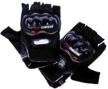 QWICK CLICK Bike Racing Motorcycle Black Color Half Riding Gloves Riding Gloves