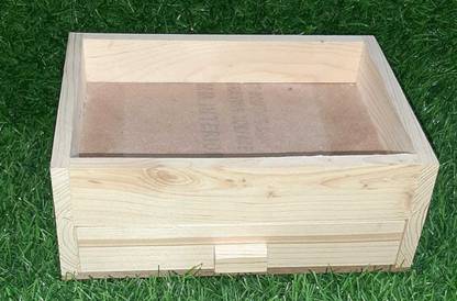 MY GIFTING FANTASY Mini Drawer Pine Wood Box 8x6x4 inch, Hamper Box Storage Box
