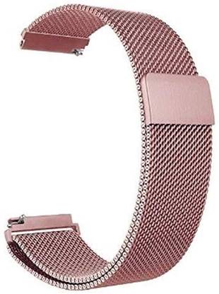 Royalex Smart Watch Strap/Adjustable Stainless Steel Mesh Wristband Sport Loop for Watch Stainless Steel Chain Milanese Loop Adjustable Magnetic 20mm Band (Rose Gold) 20 mm Stainless Steel Watch Strap