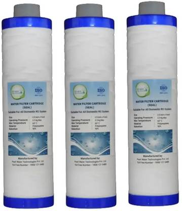 Pearl Water Technologies Pvt. Ltd. 9inch Candle filter suitable for all water purifier, Ro filter candle 9inche Pack of 3 Pcs Solid Filter Cartridge