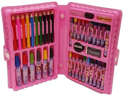 DEVCHHAYA ENTERPRISE Colour Set Box Colour Pencil, Crayons, Water Colour, Sketch Pens (Multi Color) - Pieces(42) for Boys and Kids Best Birthday Gift.