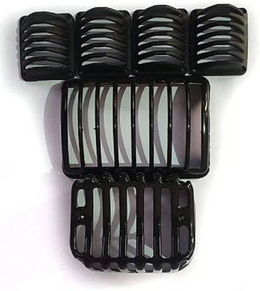 Classic Pro Headlight,Tail Light and Indicator Grill Splendor Cover Set(Black) Bike Headlight Grill