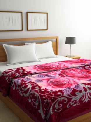 Bombay Dyeing Abstract Single Mink Blanket for  Mild Winter