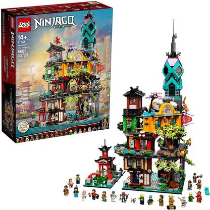 LEGO NINJAGO City Gardens 71741 Building Kit; Ninja House Playset Featuring 19 Minifigures, New 2021 (5,685 Pieces)