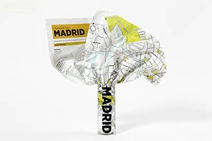 Crumpled City Map-Madrid