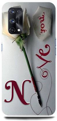 Ignite Back Cover for OPPO F19s, N LOVES N NAME N NAME N LETTER ALPHABET N LOVE N NAME