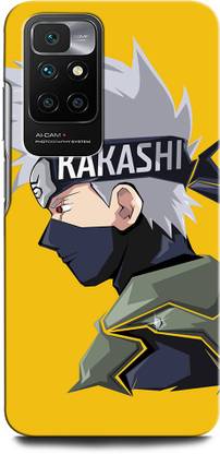इंटेलिज़ Back Cover REDMI 10 Prime 21061119BI KAKASHI, NARUTO, ANIME, NEON, SUPERHERO, NINJA, BLACK के लिए