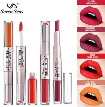 Seven Seas Lip Duo 2 In 1 Lipstick Combo Pack