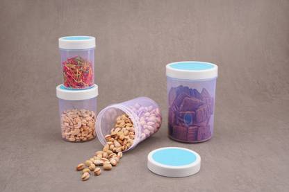 MRS KITCHEN Plastic Grocery Container  - 500 ml, 800 ml, 1000 ml, 1700 ml