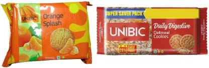 UNIBIC Orange Splash | Oatmeal Cookies Biscuit