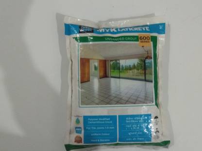 MYK LATICRETE Unsanded Grout 600 Series (Midnight Black) Polymer based, Unsanded Cement Grout for Interior & Exterior, Floor & Wall Tiles Joints (1 BOX OF 10 PCS 1 kg Each) Crack Filler