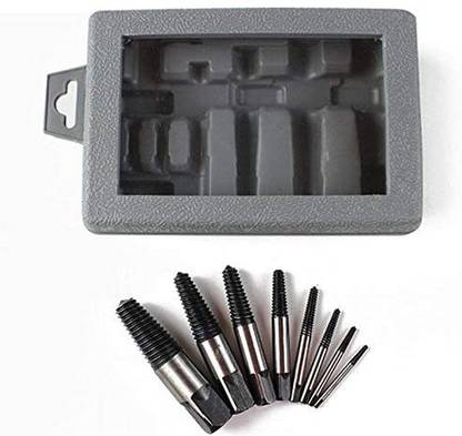 AS TOOL CENTER Damaged Bolt Nut Screw Remover Tool Kit Extractor Removal Tools 8pcs