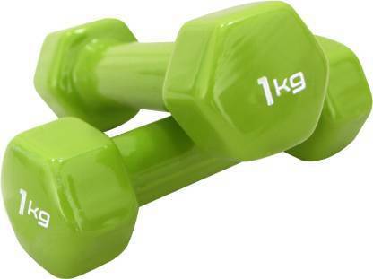Hridya Trade Vinyl Dumbbells 1Kg * 2PCS for Men and Women Fixed Weight Dumbbell