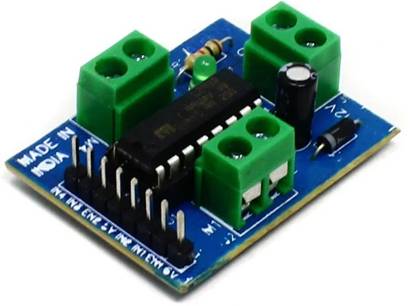 Stookin L293D Motor Driver Module DC | Motor Driver Board for boards compatible with Arduino, NodeMcu, Raspberry Pi Power Supply Electronic Hobby Kit