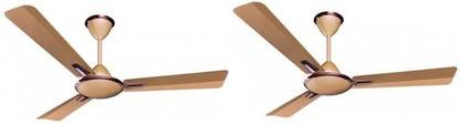 Crompton Aura Prime- Anti Dust 900 mm Birken Effect, Pack of 2 900 mm 3 Blade Ceiling Fan