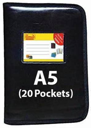 FileMate A5 size Portfolio Chain Bag(Size: 10.25 X 7.25 inch)(20 Transparent Inner Pockets) / Document Bag / Executive Folder