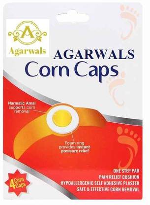 Agarwals Medicated Corn Caps Plaster Bandage for Fast & Effective Deep Foot Corn Remover (Pack of 40 Strips ) First Aid Tape