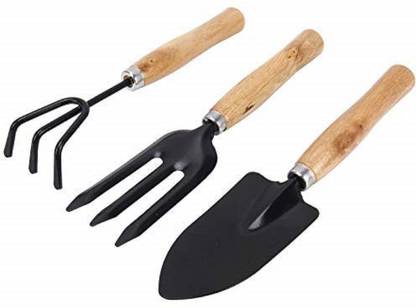 JetFire Mini Kit Hand Cultivator, Trowel, Fork Garden Tool Kit