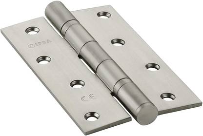 Goldstores H104 SS304 Welded Ball Bearing Butt Door Hinges with Screw 12 Gauge (Size 5 Inch width 3 Inch, SS) - Pack of 10 Piece Butt/Mortise Hinge