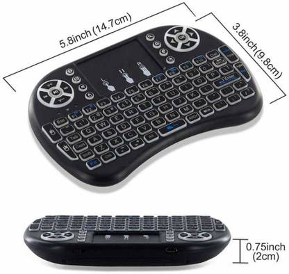 KRITI CREATION Mini Wireless Bluetooth Keyboard With Multiple Function Bluetooth, Wireless Handheld Multi-device Keyboard