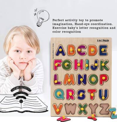 Plus Shine New Arrival Educational learning Toy Best Gift For Kids New Arrival Wooden Alphabet Educational Board ABCD Alphabet matching toy Early Learning & Educational Toys 3D Wooden Capital Alphabet Puzzles Board Tray for Kids wooden craft with Knobs Digital Educational Puzzle Board for Kindergarten & Pre-School Toddlers Colourful Capital Letters A To Z English Alphabets Jigsaw Puzzle for Kids Baby brain tester Creative learning set Play, Read & Learn Alphabet board