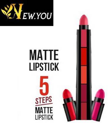 New.You 5 Step Matte Lipstick Shade-B