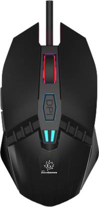 RPM Euro Games Premium Gaming Mouse 6 Buttons 4 Color RGB Lights 4 DPI Levels For Laptop, PC Wired Ambidextrous Optical Gaming Mouse