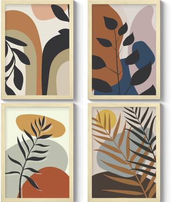 GS Decor Set of 4 Aesthetic Botanical Wall Painting Designs for Bedroom with Plexi Glass Inches | Living Room Wall Design | Paintings For Home Walls | Simple Wall Painting Art
WO Frame | Ready To Hang Digital Reprint 16 inch x 12 inch Painting