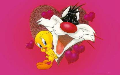 Looney Tunes Sylvester And Tweety Bird Cartoons Matte Finish Poster Photographic Paper