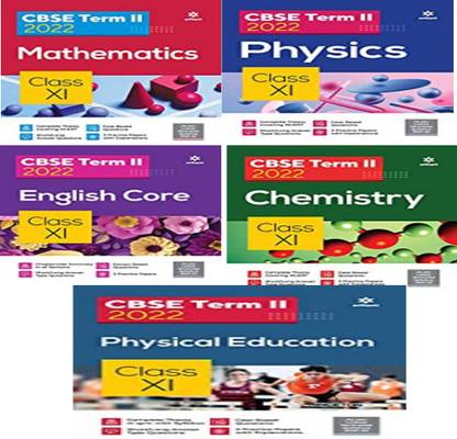 Cbse Term 2 Class 11 Mathematics, Physics, English Core, Chemistry& Physical Education (Set Of 5 Books)