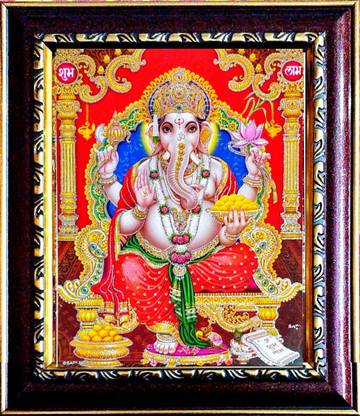 SUNINOW GANESH PHOTO FRAME Religious Frame