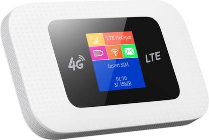 VIBOTON 4G LTE MIFI Wireless Router with All Sim Support, High Speed 4G WiFi Dongle | 4G Data Card Portable WiFi Hotspot with Premium Chipset (4g Dongle Connects Upto 10 Devices) 4G Router 2.1 GHz 150 Mbps Wifi Speed NA Internal Antenna MiFi (Sim Based)