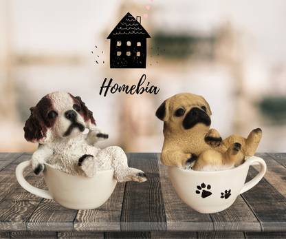 Homebia Small Cup Dog Beautiful Dog Statue Cute Dog Showpiece Handicraft Item for Home Decor, Office Decor, Shelf Decor, decoration items for house|handicraft home decor|showpiece figurine |table decoration items|Decorative items for room in Racks & Shelves|handicraft items in Showpieces& Figurines|statues|statue gift|Statue for home|Showpieces &Figurines|showpiece gift sets|showpiece for living room| showpieces for bedroom|showpiece in homes Decorative Showpiece  -  9 cm