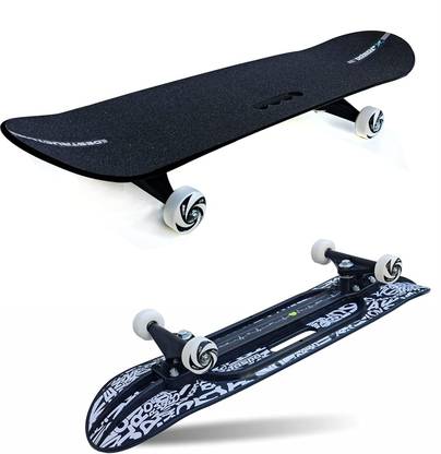 Jaspo Experts Typo-Graph Anti Skid Fibre Skateboard 31 inch x 8 inch Skateboard