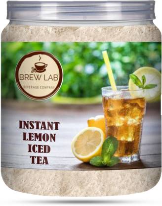 Brew Lab Instant Lemon Iced Tea-250Gm | Iced Tea | Ice Tea Premix Powder | Summer Drink | Instant Premix Tea for Vending Machine | Ready to Drink Tea Lemon Iced Tea Vacuum Pack