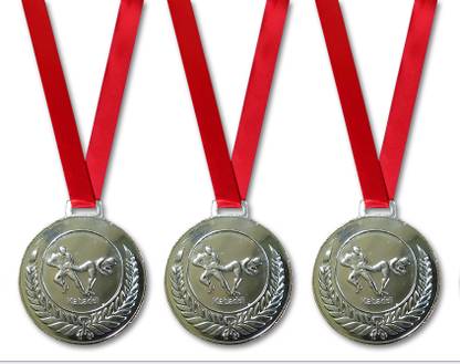 Be Win Kabaddi Silver Medal With Best Quality Satin Tag/Ribbon For Kabaddi Winners 3 Pcs Medal