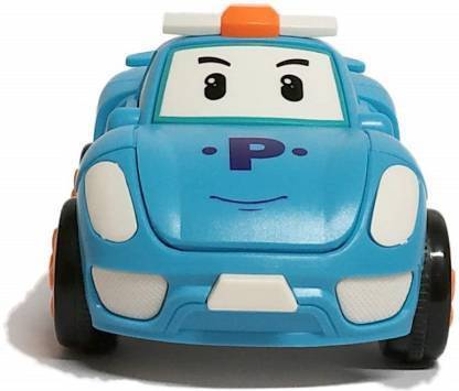 SARASI Mini Cartoon Transformer Car For Kids & Transformers Car Lover (Blue, Pack Of: 1) Friction Powered