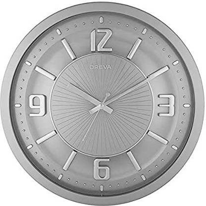OREVA Analog 30.6 cm X 16 cm Wall Clock
