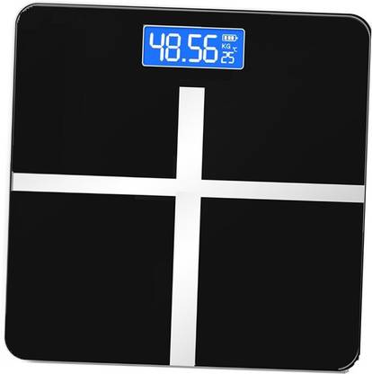 Qozent Weighing Machine For Body Weight- Thick Tempered Glass Lcd Display Digital Weighing Machine , Weight Machine For Human Body Digital Weighing Scale, Weight Scale /22/AQad Weighing Scale