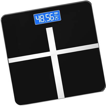 Qozent Electronic Weighing Scale- Automatic Personal Digital Weight Machine Heavy Duty Electronic Thick Tempered Glass LCD Display Square Electronic Digital Personal Bathroom Health Body Weight Bathroom Weighing Scale, weight bathroom scale digital, Bathroom Health Body Weight Scales For Body Weight, Weight Scale Digital For Human Body, Weight Machine For Body Weight Weighing Scale Weighing Machine /26/AQad Weighing Scale