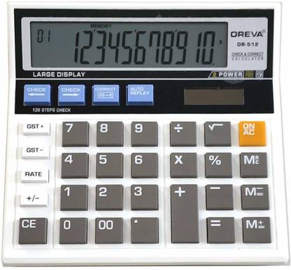 OREVA OR-512 With 120 Steps Basic Gst Calculator (12 Digit) Basic  Calculator