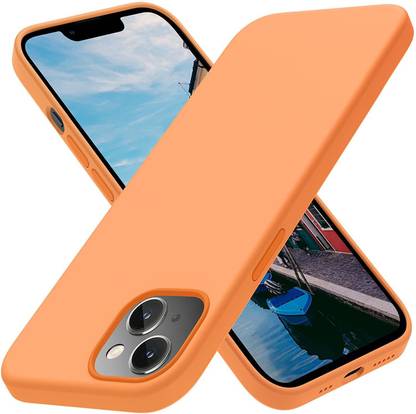 Kywvoy Back Cover for iPhone 13 Liquid Silicone Soft Gel Rubber Slim Lightweight Microfiber Lining Cushion Cover