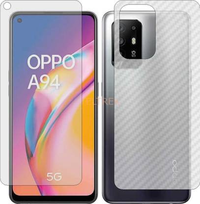 TELTREK Front and Back Screen Guard for OPPO CPH 2211 (Front Matte Finish & Back 3d Carbon Fiber)